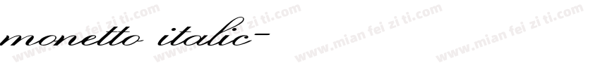 monetto italic字体转换
